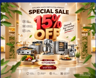 Kitchen Machines & Equipment Special Sale 15% OFF